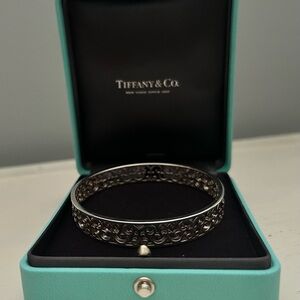 Tiffany & Co. Sterling Silver Enchant Scroll Bangle
